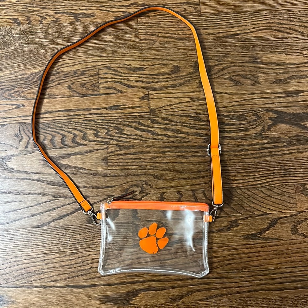 Clemson Game Day Crossbody with adjustable straps